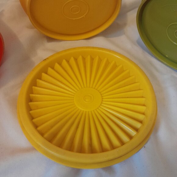 VTG Retro 1970s Tupperware Replacement Bowls: 886-12, 886-14, 886-16 & Lid: 812 - Picture 4 of 15